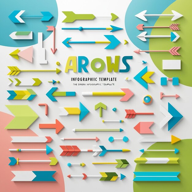 Photo infographic arrows pack