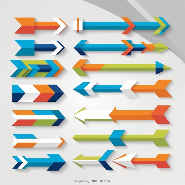 Photo infographic arrows pack