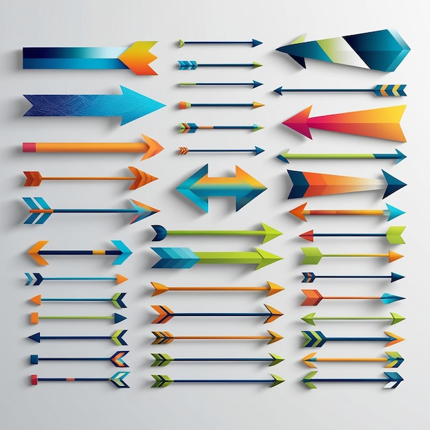 Photo infographic arrows pack