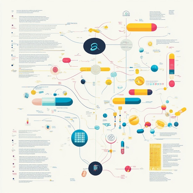 Photo an infographic explaining the pharmacokinetics of a drug including absorption distribution metabo