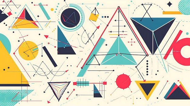 Infographic Geometric Ratios Similarity detailing property of similar triangle scale factor