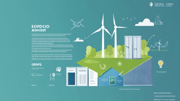 Photo infographic on renewable energy storage benefits