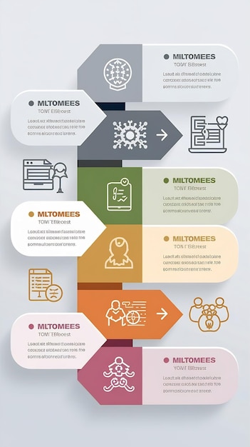 Infographic template with five options or steps with place for icons and text vector eps10 illustr