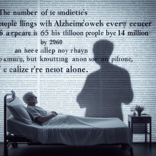 Informative poster of Alzheimers disease