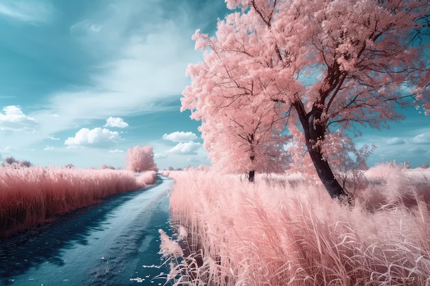 Infrared photography creating surreal and dreamlike scenes