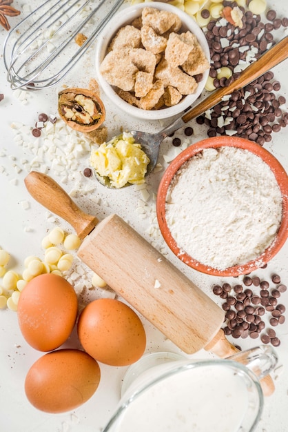 Ingredients for autumn winter festive baking