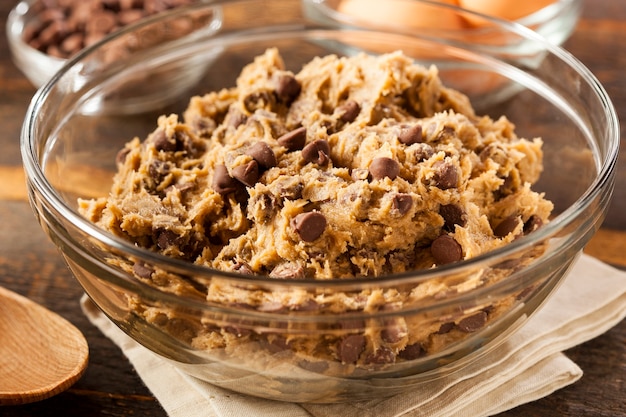 Ingredients for chocolate cookies