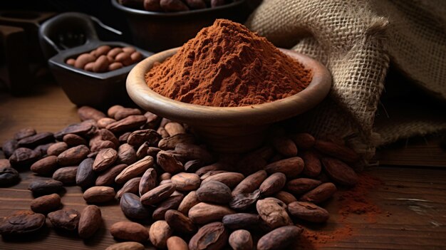 Ingredients cocoa beans cocoa powder chocolate