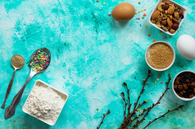 Ingredients for Easter baking