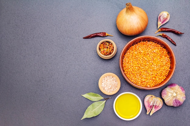 Ingredients for Indian Dhal spicy curry