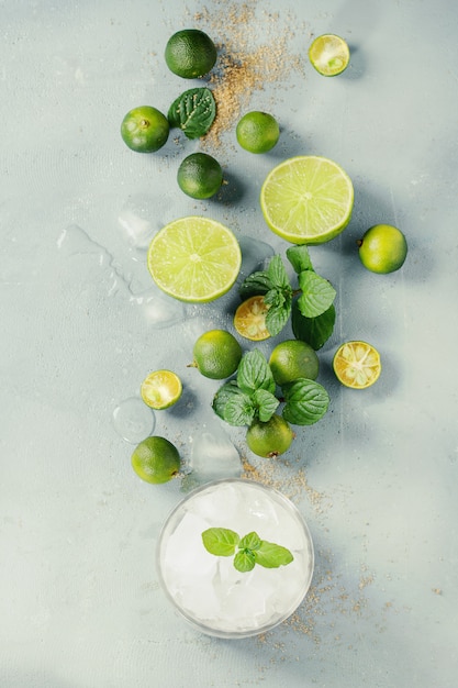 Ingredients for mojito