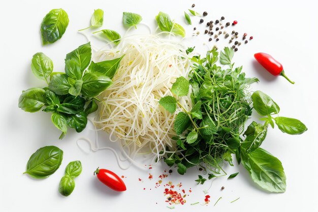 Photo ingredients for pho making