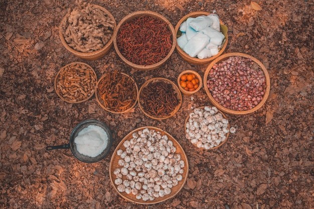 Ingredients raw for making food