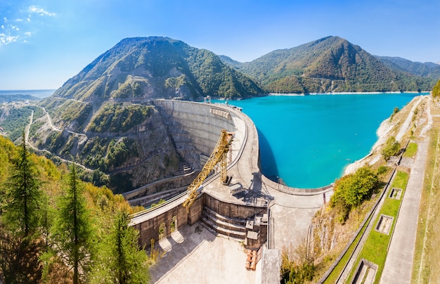 Inguri reservoir, Georgia