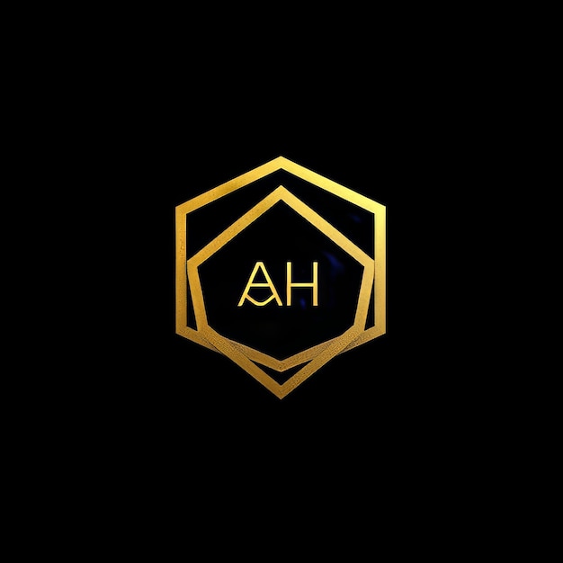 Photo initial letter ah logo design vector template abstract hexagon letter ah logotype