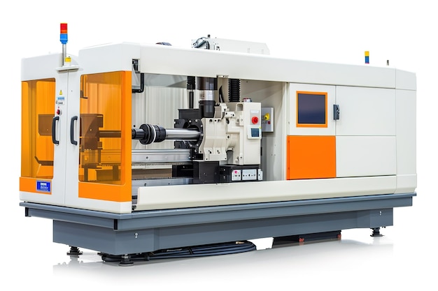 Injection Molding Machine Isolated In Transparent Background