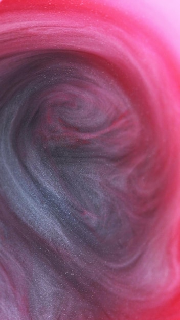 Ink smoke color swirl fluid magic blur red black gray pink sparkling haze cloud dye water mix