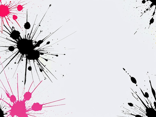 Photo ink splatters artistic and creative background