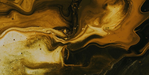 Ink Symphony Embracing the Mystical Aura of Liquid Art in Oil