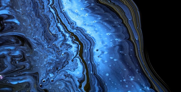 Ink Symphony Embracing the Mystical Aura of Liquid Art in Oil