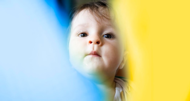 Innocent small child in Ukraine