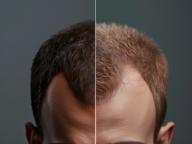 Innovative Hair Restoration Techniques Demonstrated on Model in Studio Setting During Daylight Hours