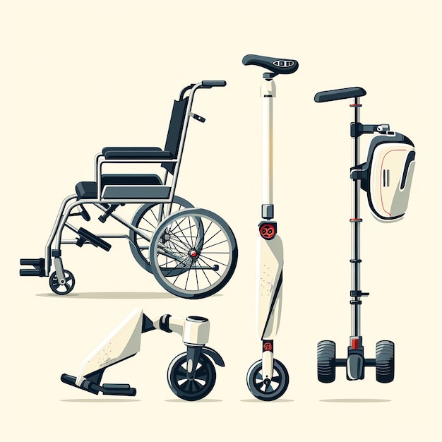 Photo innovative mobility aids showcasing modern designs for improved accessibility