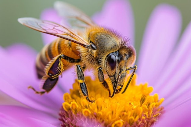 insect bee honey nature animal yellow isolated background