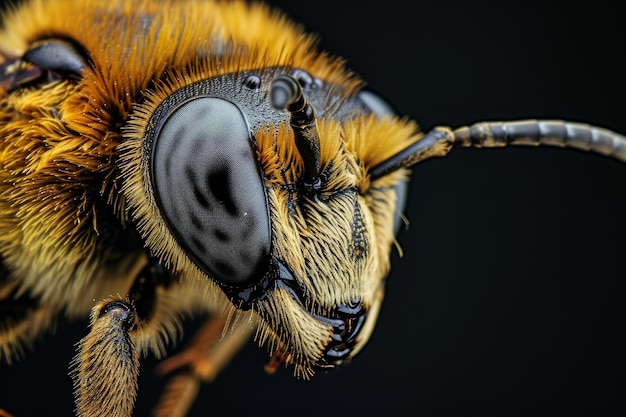 insect bee honey nature animal yellow isolated background