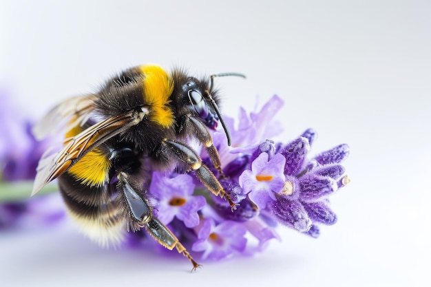 insect bee honey nature animal yellow isolated background