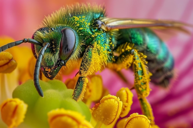 insect bee honey nature animal yellow isolated background