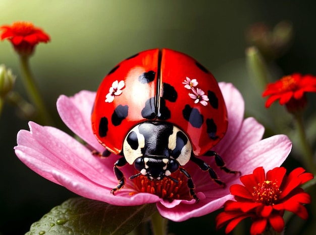 Insect on flower generated by Ai