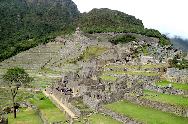 Inside the archaeological site of Machu Picchu, UNESCO Urubamba Province, Peru