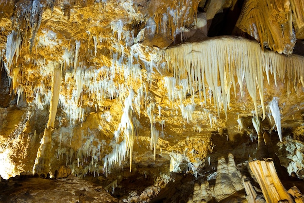 Inside of beautiful dark cave