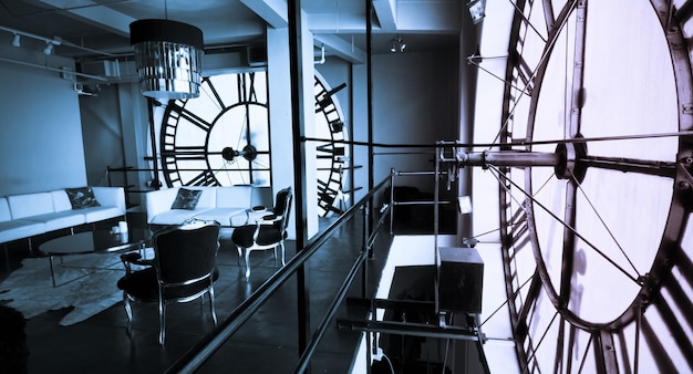 Inside of the Clock Tower on 16th Street Mall in Denver, Colorado.