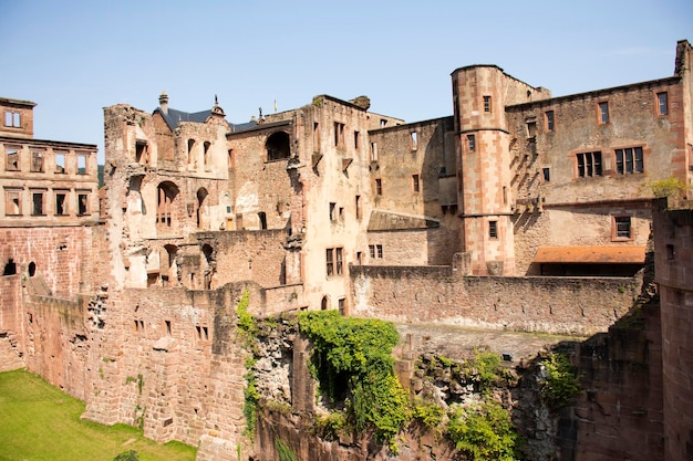 Inside and decor of Heidelberg Castle and German called Heidelberger Schloss for German people and traveler visit and travel on August 25 2016 in Heidelberg Germany