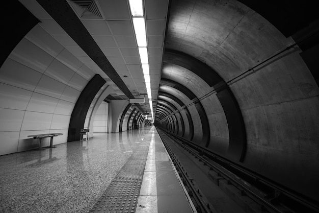 Inside of a Metro Station