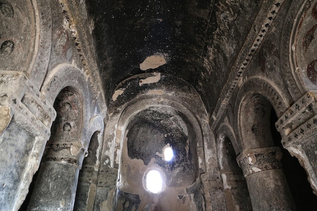 Inside of Selime Monastery in Cappadocia Turkey