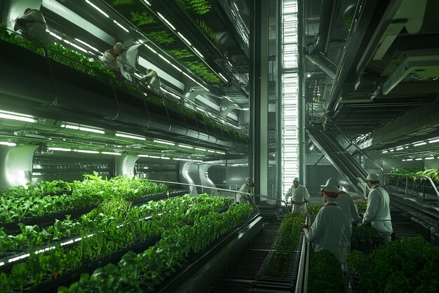 Inside a Towering Vertical Farm Skyscraper