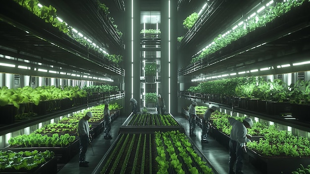 Inside a Towering Vertical Farm Skyscraper