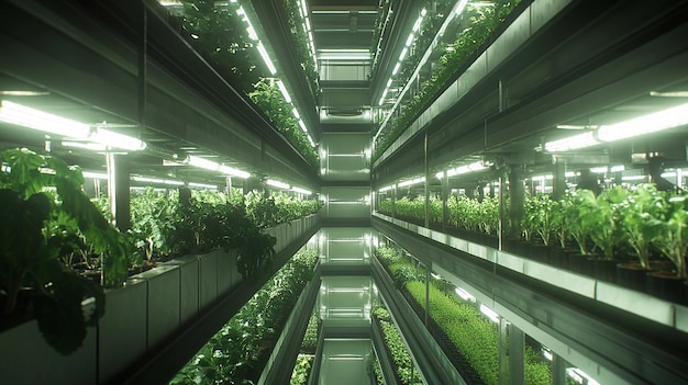 Inside a Towering Vertical Farm Skyscraper