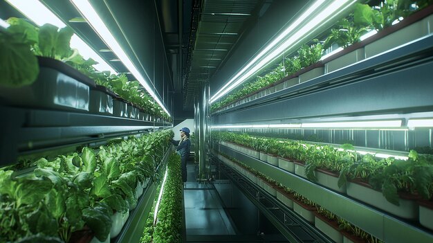 Inside a Towering Vertical Farm Skyscraper