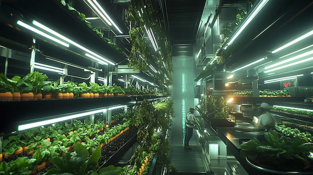 Inside a Towering Vertical Farm Skyscraper