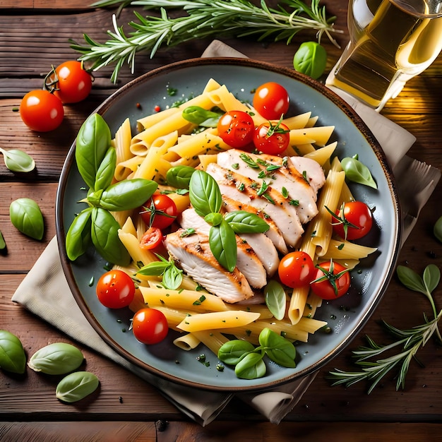 Inspiration Signature Healthy Italian Dish with Chicken