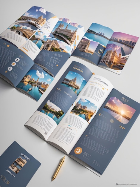 Instagram brochure mockup design