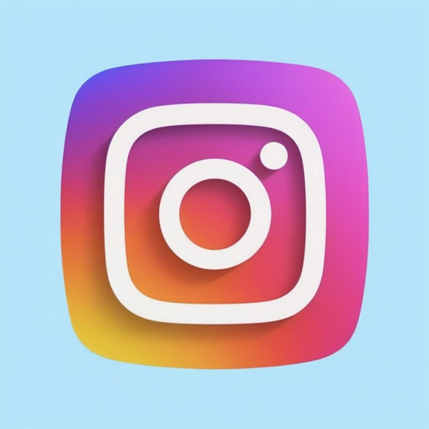 Photo instagram logo illustration icon