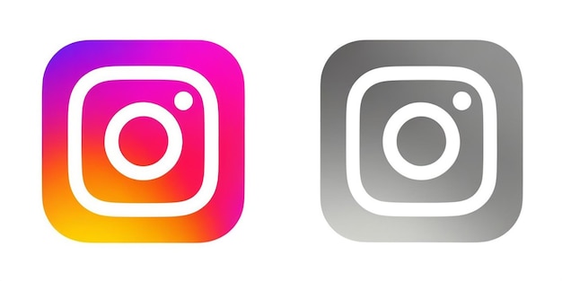 Photo instagram logo illustration icon