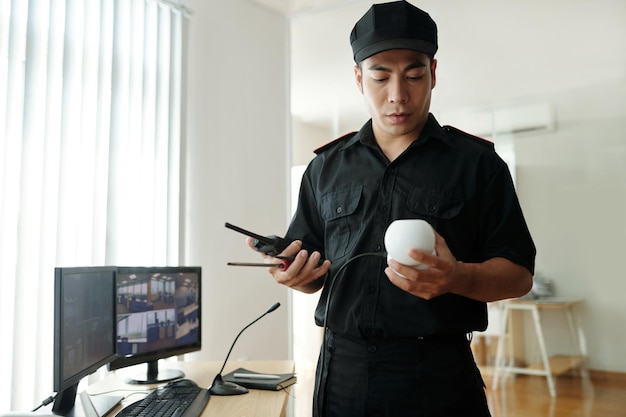 Installing Camera in Office of Bank