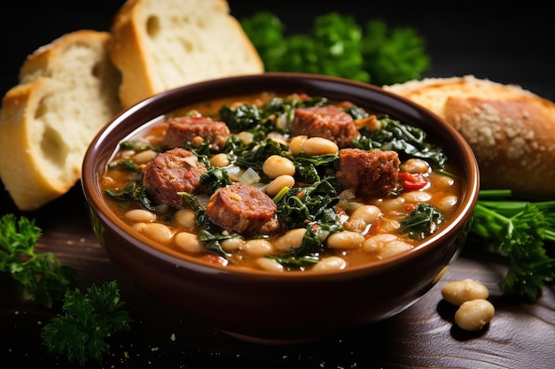 Instant Pot Tuscan Bean and Sausage Soup Italian Recipe