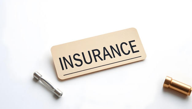 insurance deductible isolated with white highlights